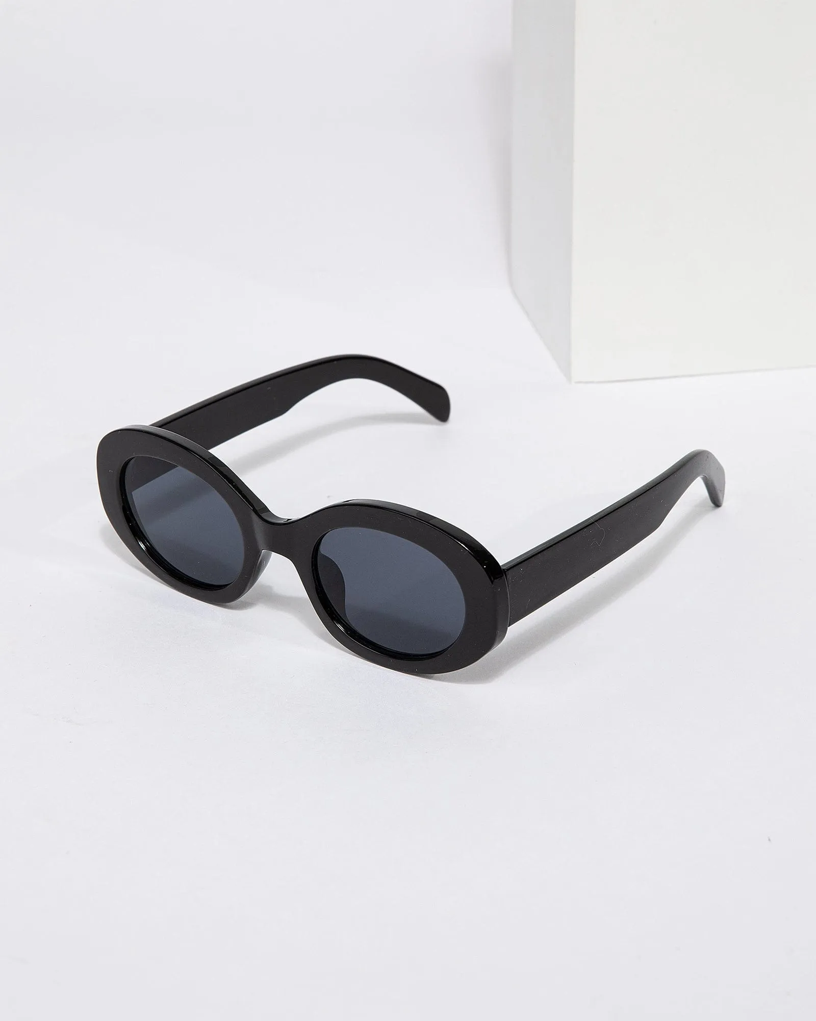 Black Oval Shaped Sunglasses sold by Collete Hayman product image thumbnail 2