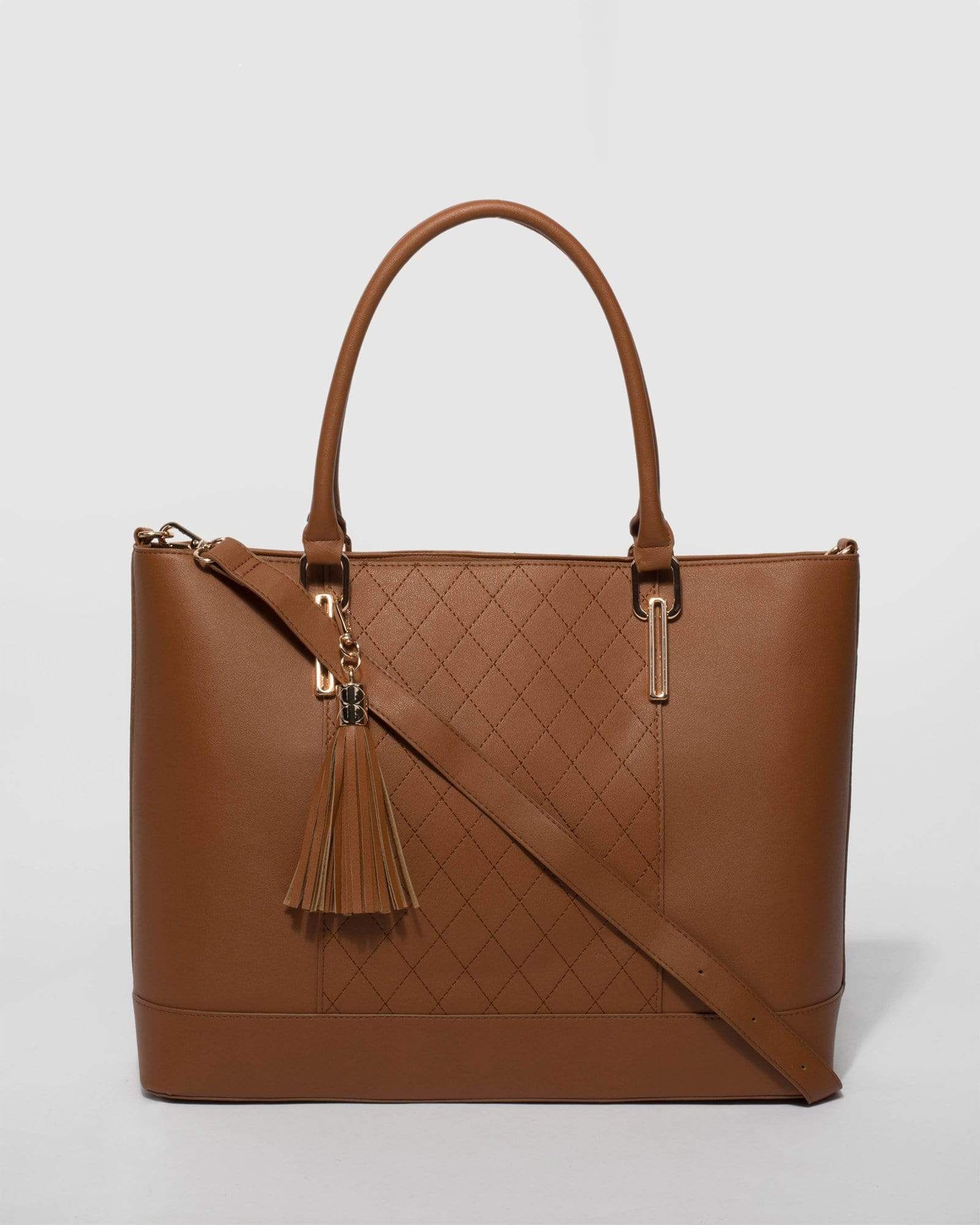 Tan Aviana Tech Tote Bag sold by Collete Hayman