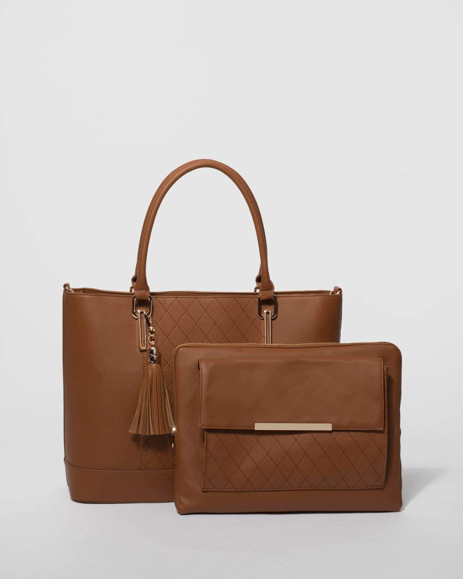 Tan Aviana Tech Tote Bag sold by Collete Hayman product image thumbnail 3