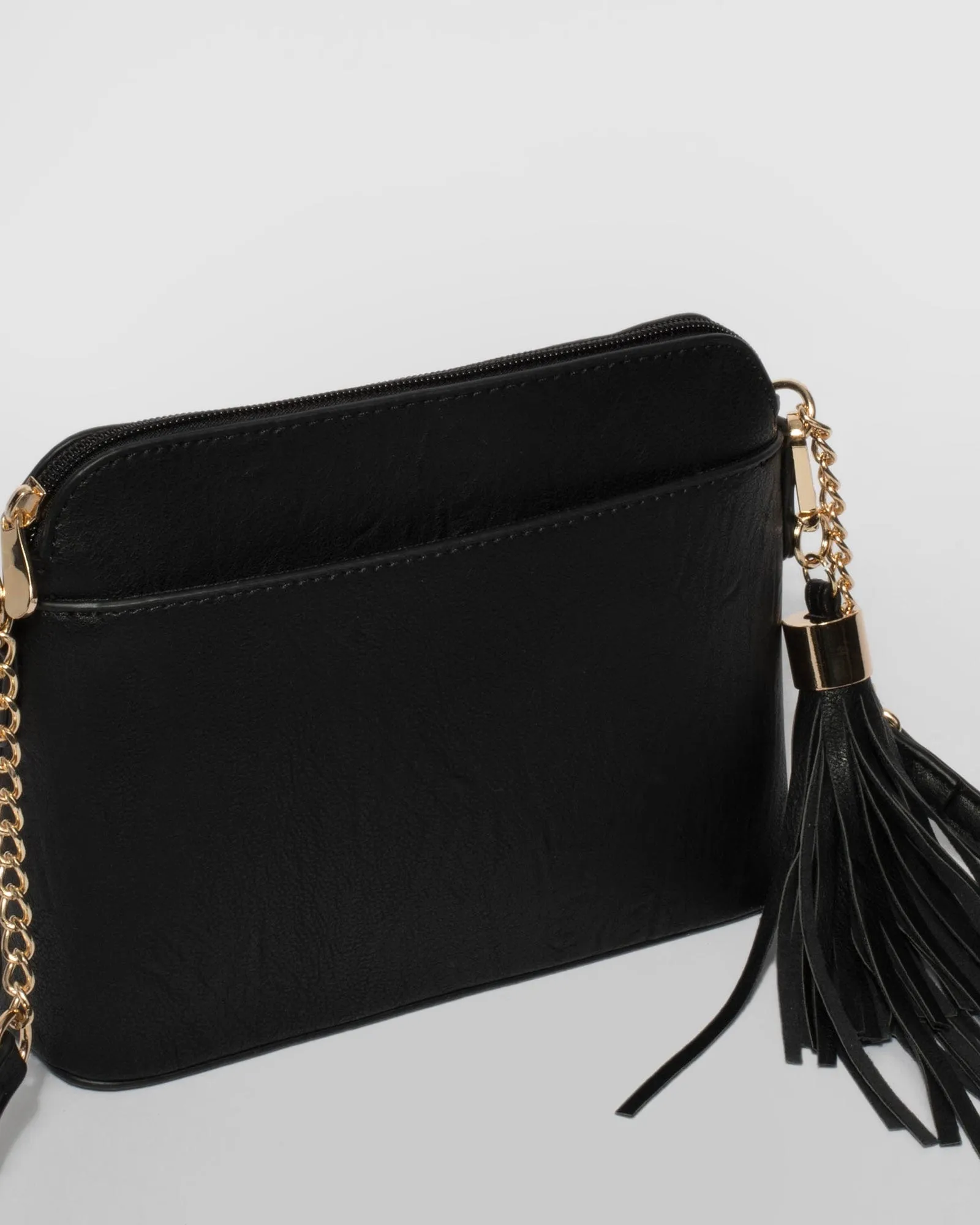 Black Karen Tassel Crossbody Bag sold by Collete Hayman product image thumbnail 3