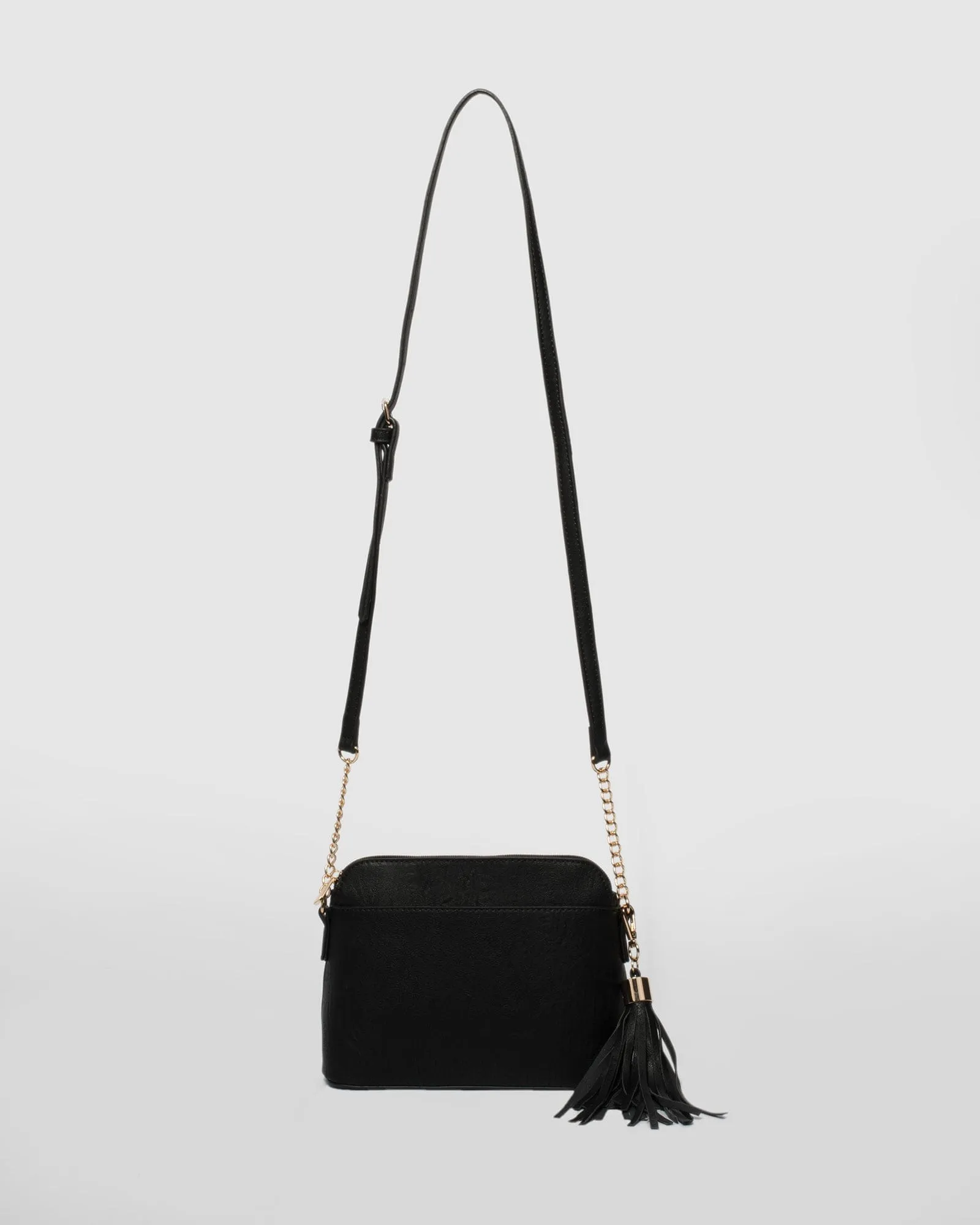 Black Karen Tassel Crossbody Bag sold by Collete Hayman product image thumbnail 4