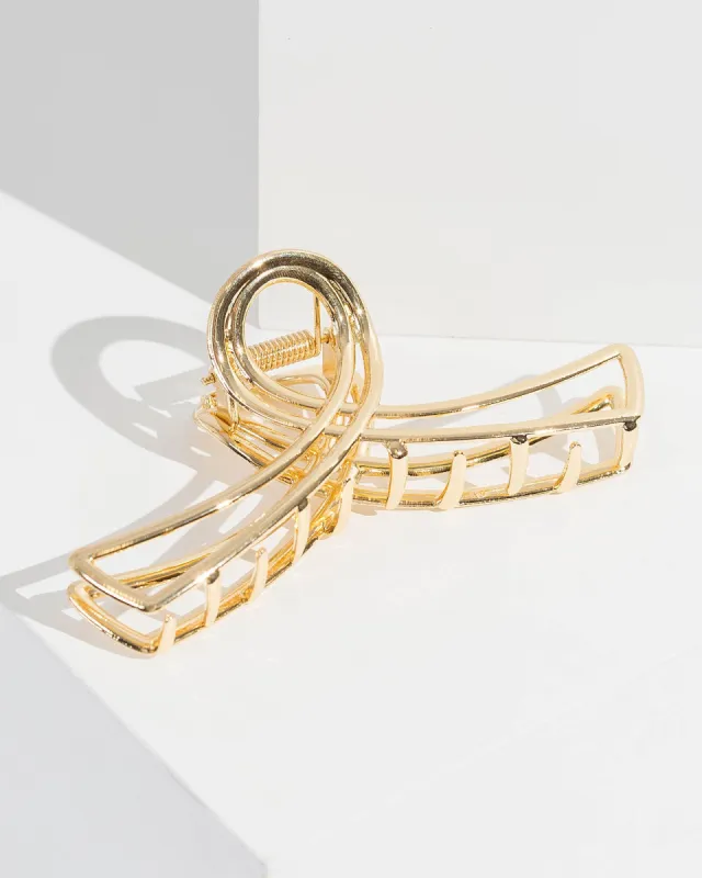 Gold Metal Open Loop Claw Clip sold by Collete Hayman