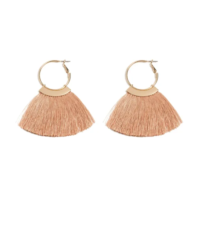 Tassel On 30mm Hoop Earrings sold by Collete Hayman