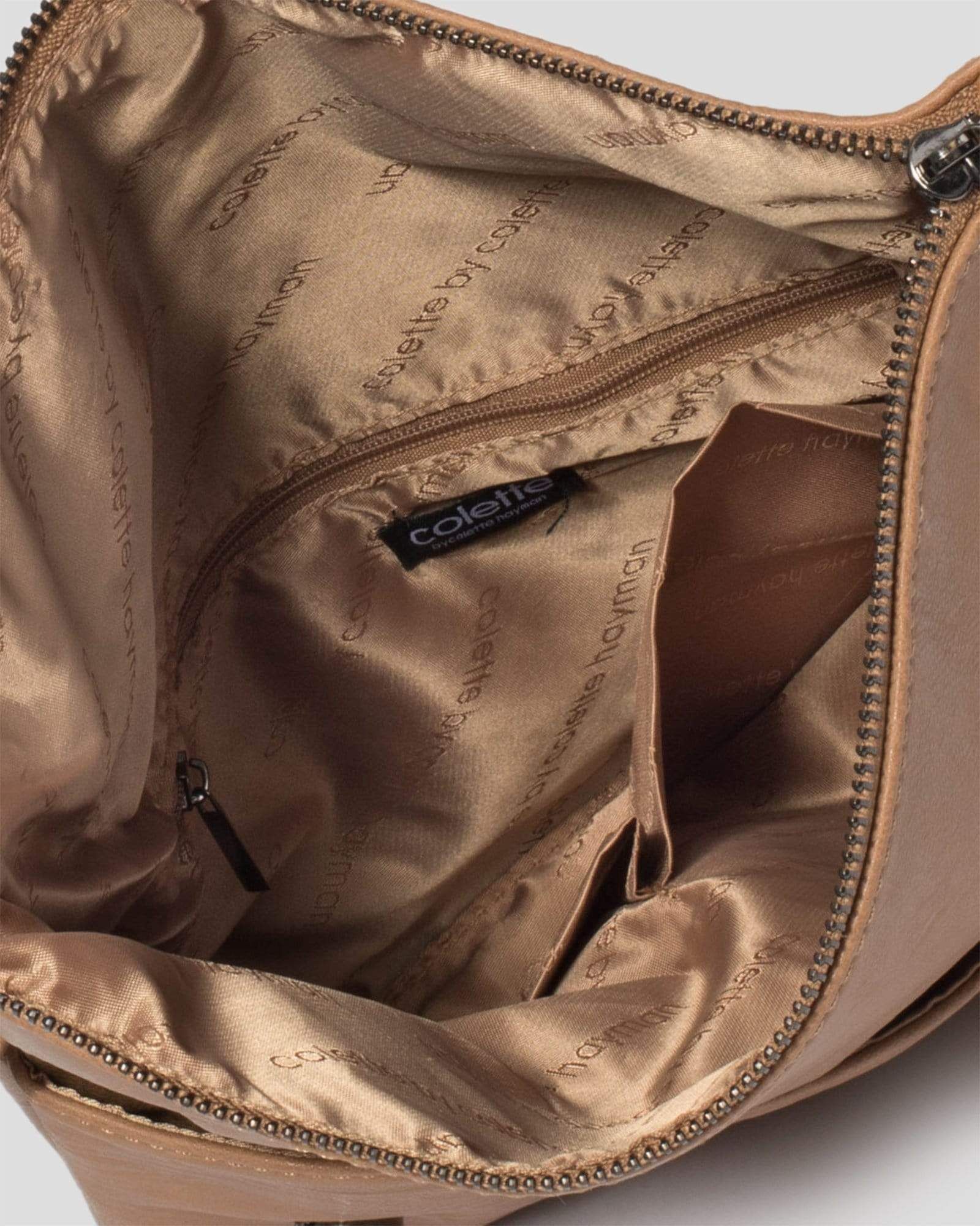 Caramel Meg Plain Fold Clutch Bag sold by Collete Hayman product image thumbnail 5