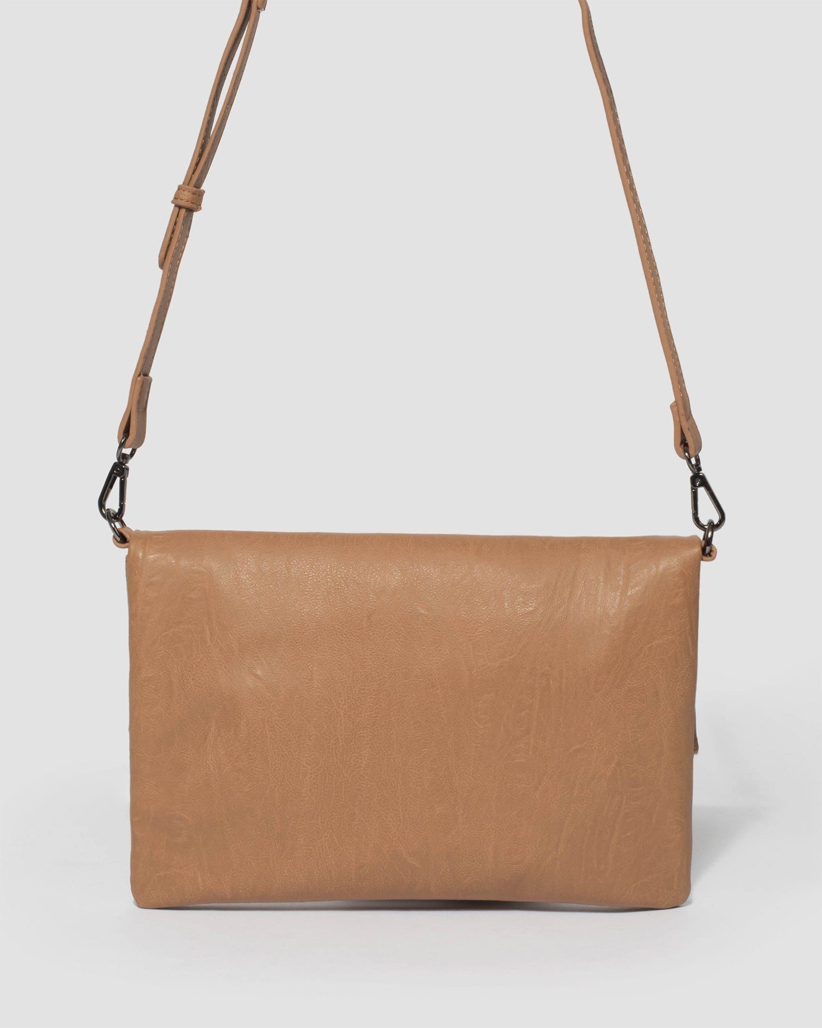 Caramel Meg Plain Fold Clutch Bag sold by Collete Hayman product image thumbnail 4