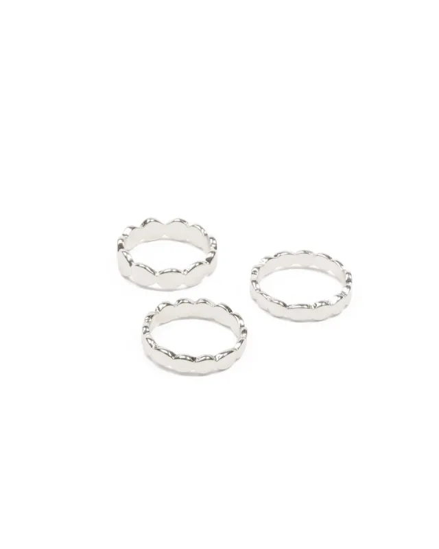 Silver Metal Dot Ring Pack - Medium sold by Collete Hayman