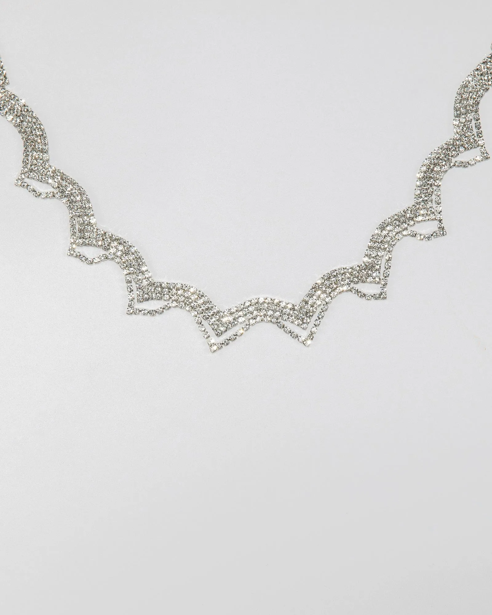 Crystal Rows Choker Necklace sold by Collete Hayman