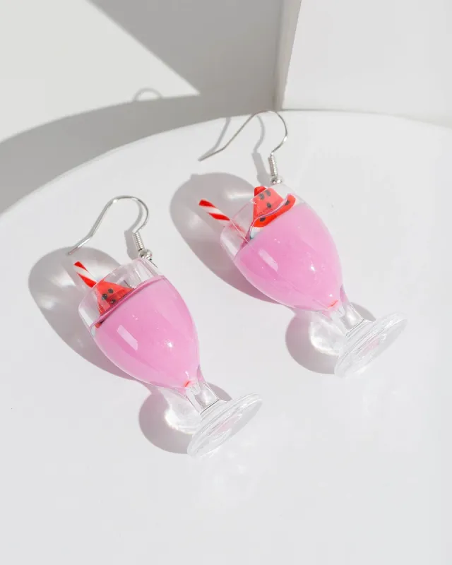 Pink Fruit Smoothie Earrings sold by Collete Hayman