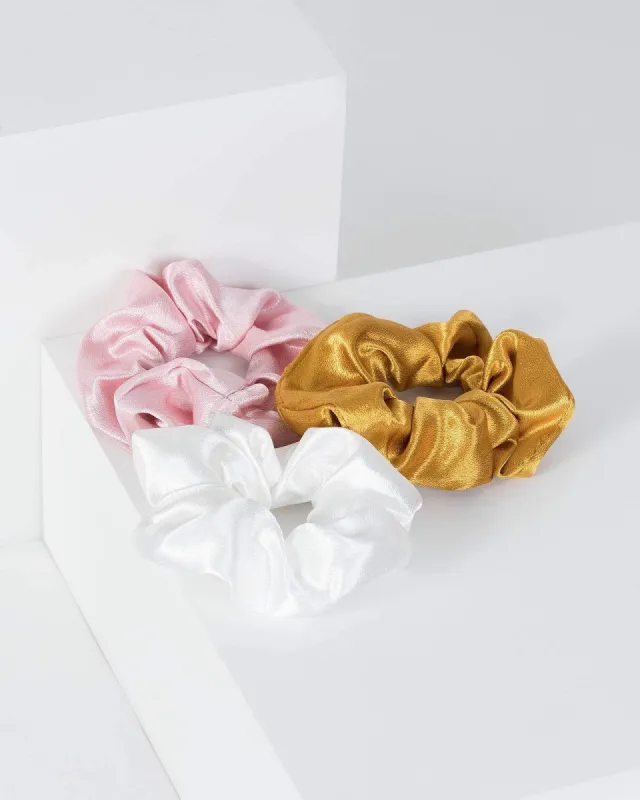 Multi Colour Minimalsist Scrunchie Set sold by Collete Hayman
