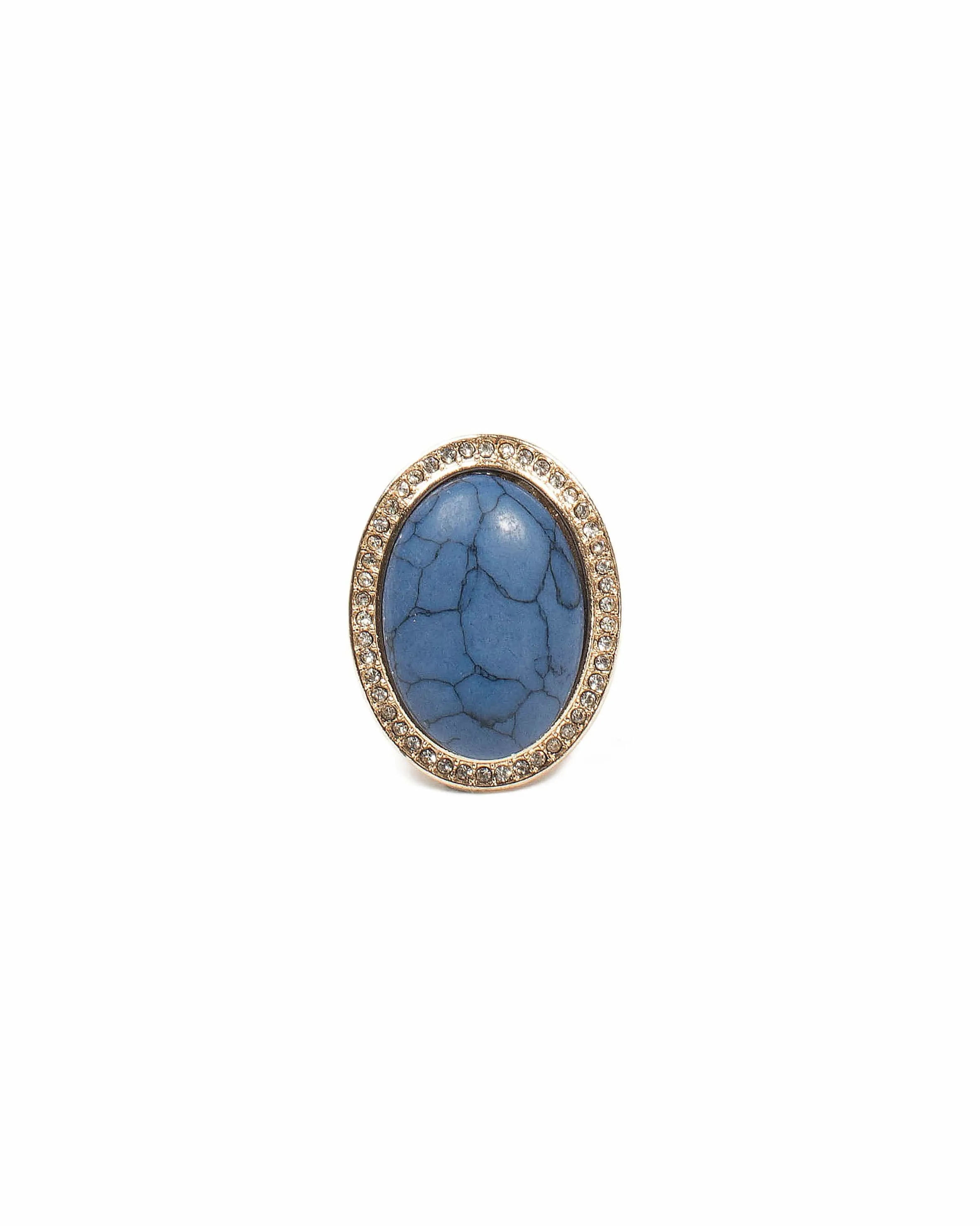 Pave Blue Stone Cocktail Ring - Medium sold by Collete Hayman