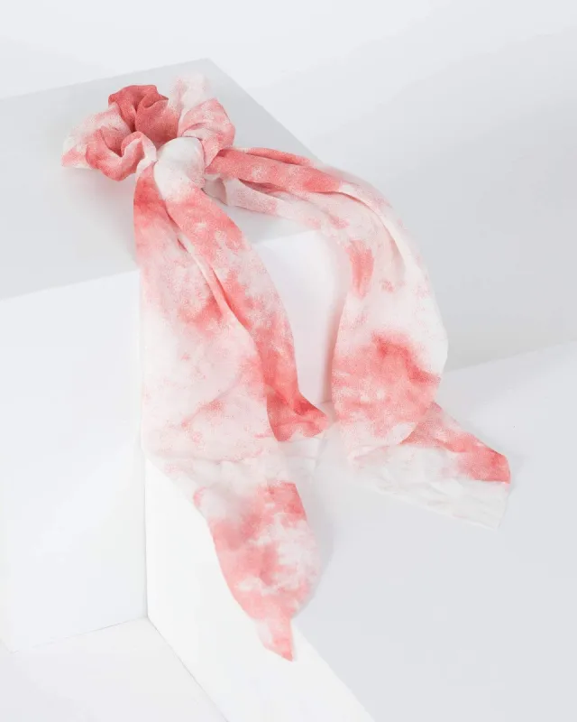 Pink Light Tie-Dye Print Hair Tie sold by Collete Hayman
