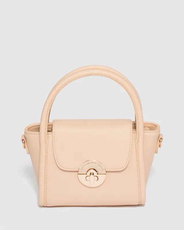 Nude Afryea Lock Tote Bag sold by Collete Hayman