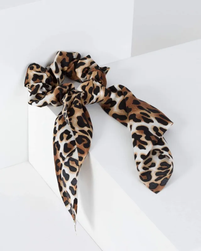 Multi Colour Small And Large Leopard Print Hair Tie sold by Collete Hayman