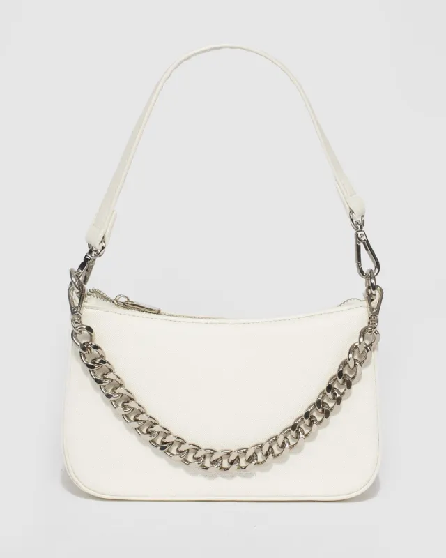 White Sadie Crossbody Bag sold by Collete Hayman