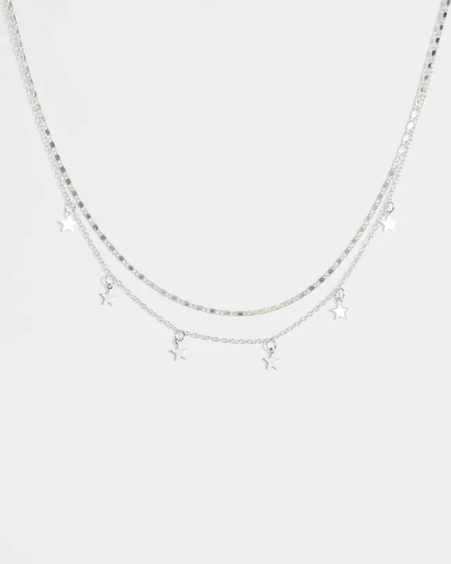 Silver Multi Layered Star Necklace sold by Collete Hayman