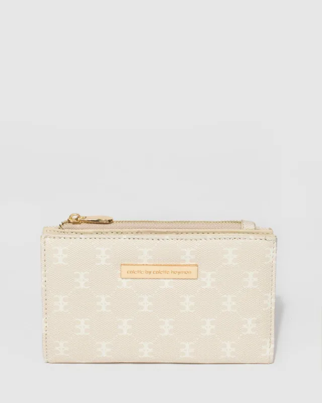 Ivory Selena Zip Wallet sold by Collete Hayman