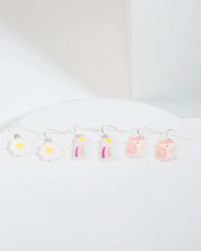 Multi Colour Unicorn & Star Earring Pack sold by Collete Hayman