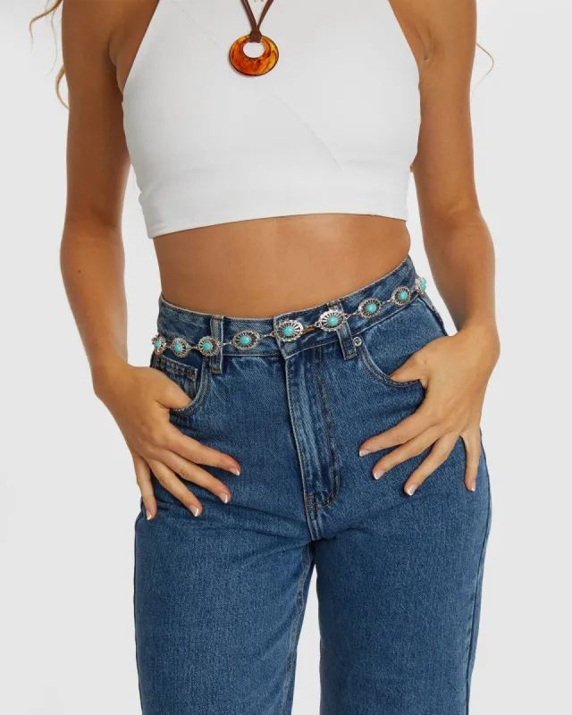 Turquoise Western Chain Belt sold by Collete Hayman