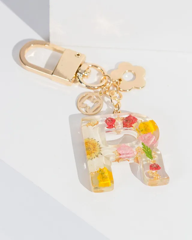 R - Initial Bag Charm Flower sold by Collete Hayman