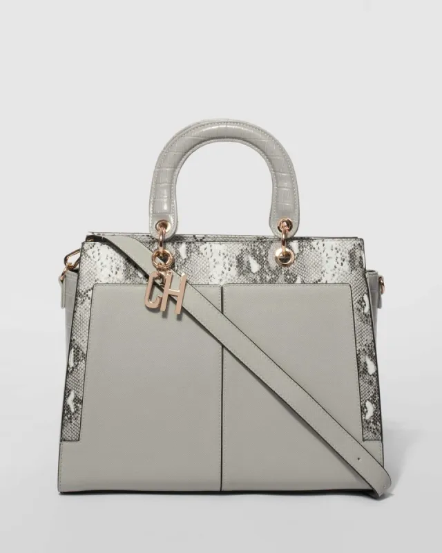 Grey Jess Charm Tote Bag sold by Collete Hayman