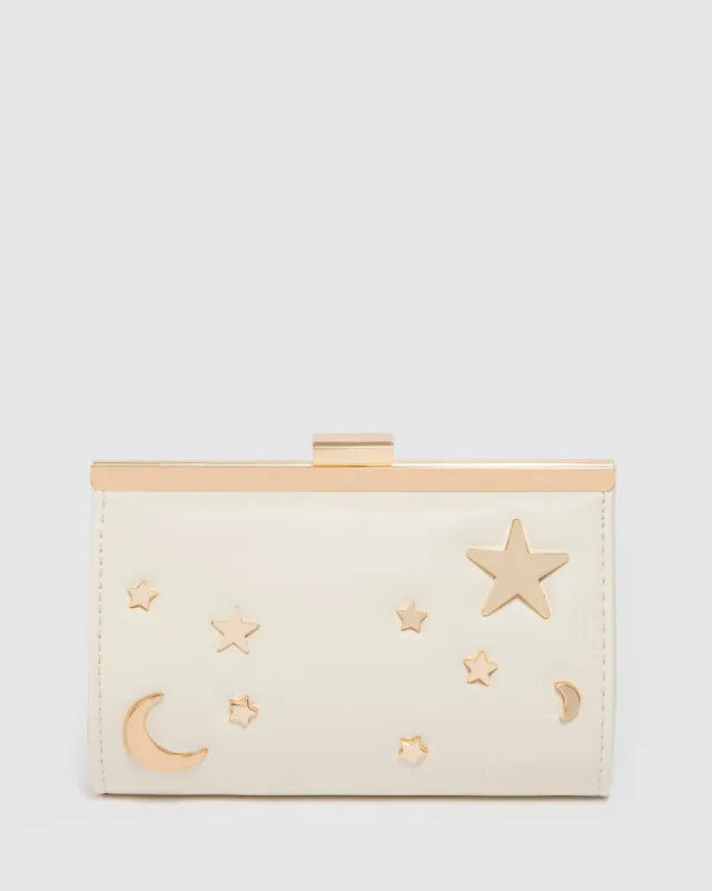 Ivory Junior Chain Handle Clutch Bag sold by Collete Hayman