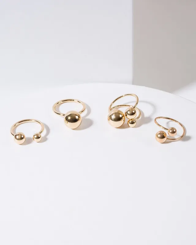 Gold Ball Ring Pack sold by Collete Hayman