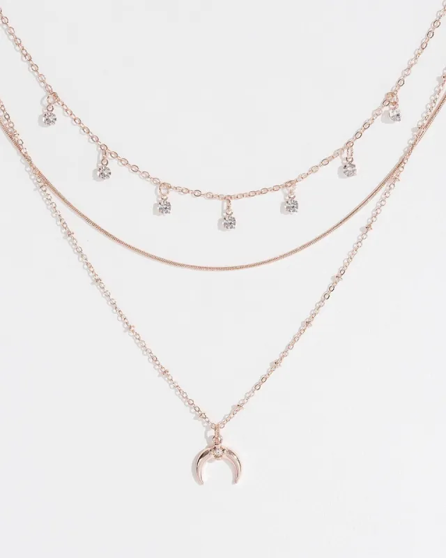 Crystal Horn Necklace Pack sold by Collete Hayman
