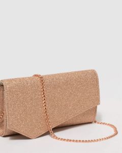 Rose Gold Jordan Clutch Bag sold by Collete Hayman