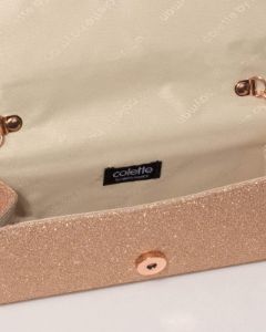 Rose Gold Jordan Clutch Bag sold by Collete Hayman