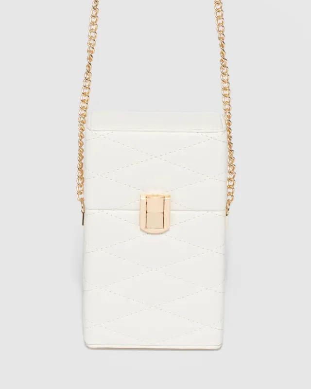 June Box White Crossbody Bag made by Collete Hayman