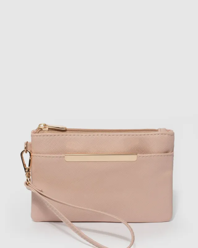 Pink Yara Pocket Tab Purse sold by Collete Hayman