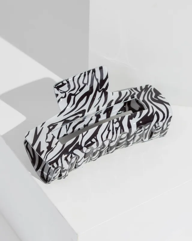 Zebra Rectangle Claw Clip sold by Collete Hayman