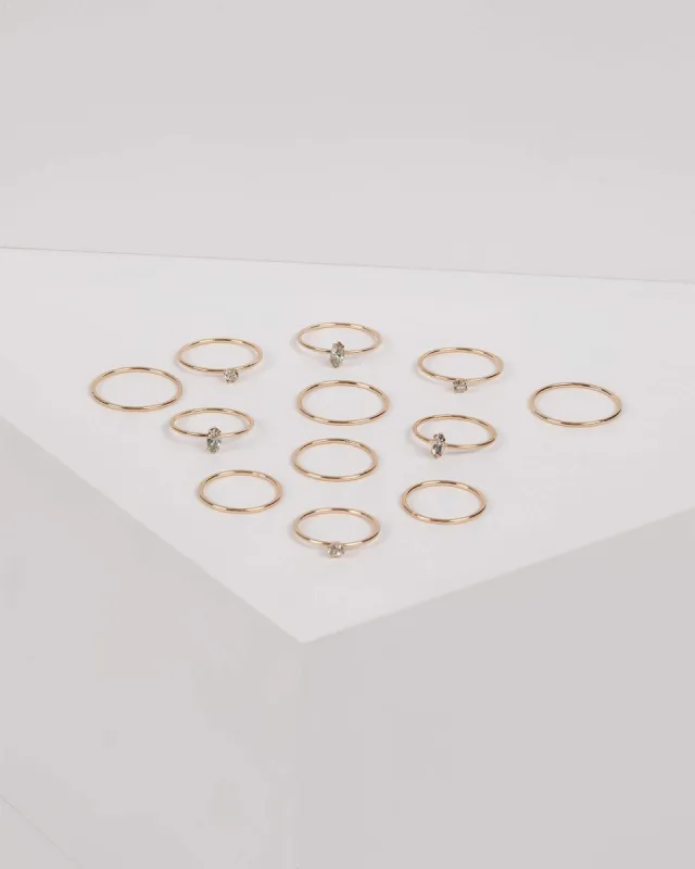 Gold Fine Multi Band Ring Set sold by Collete Hayman