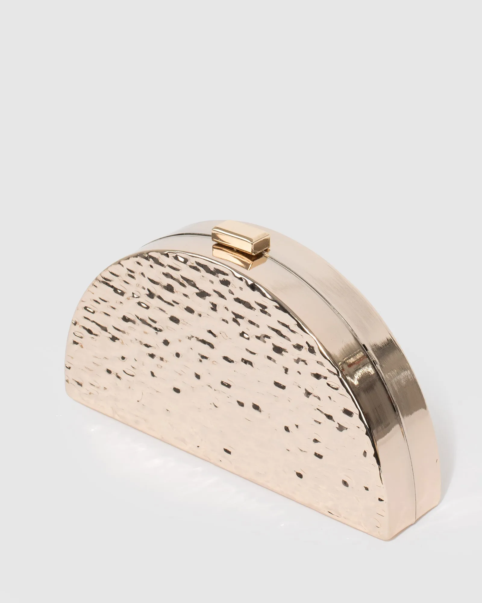 Gold Narelle Textured Box Clutch Bag sold by Collete Hayman product image thumbnail 5
