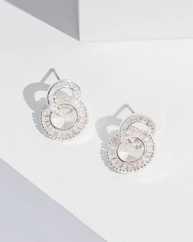 Crystal Double Circle Stud Earrings sold by Collete Hayman