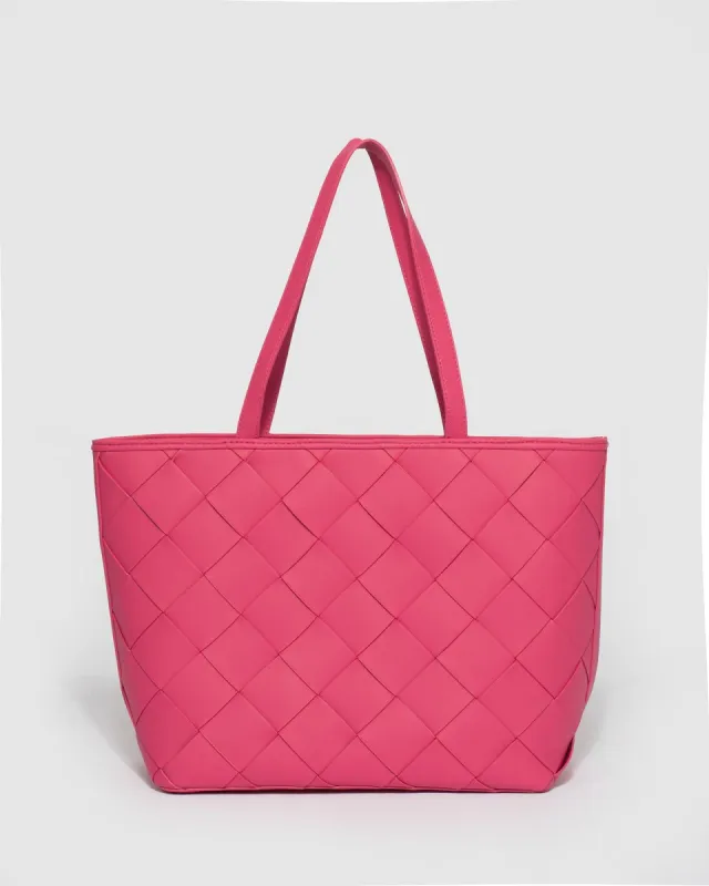 Pink Adzo Quilted Tote Bag sold by Collete Hayman