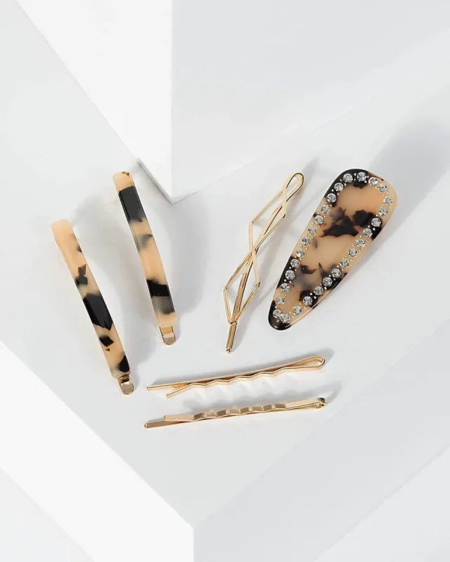 Multi Colour Multi Pack Metal And Acrylic Hair Cliip sold by Collete Hayman