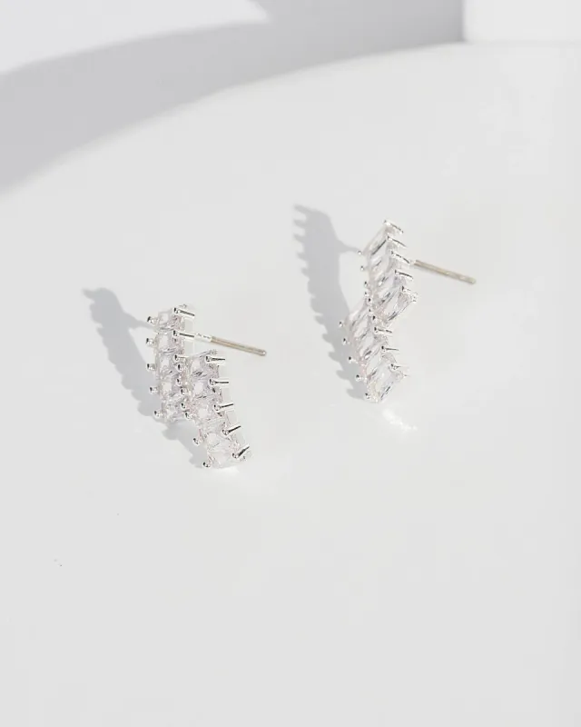 Crystal Z Cubic Zirconia Stud Earrings sold by Collete Hayman