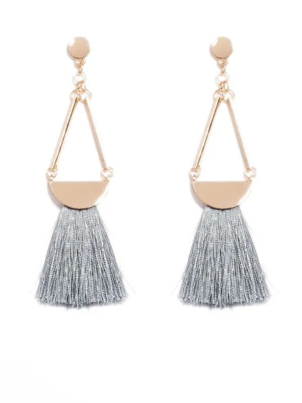 Triangle Drop Tassel Earrings sold by Collete Hayman