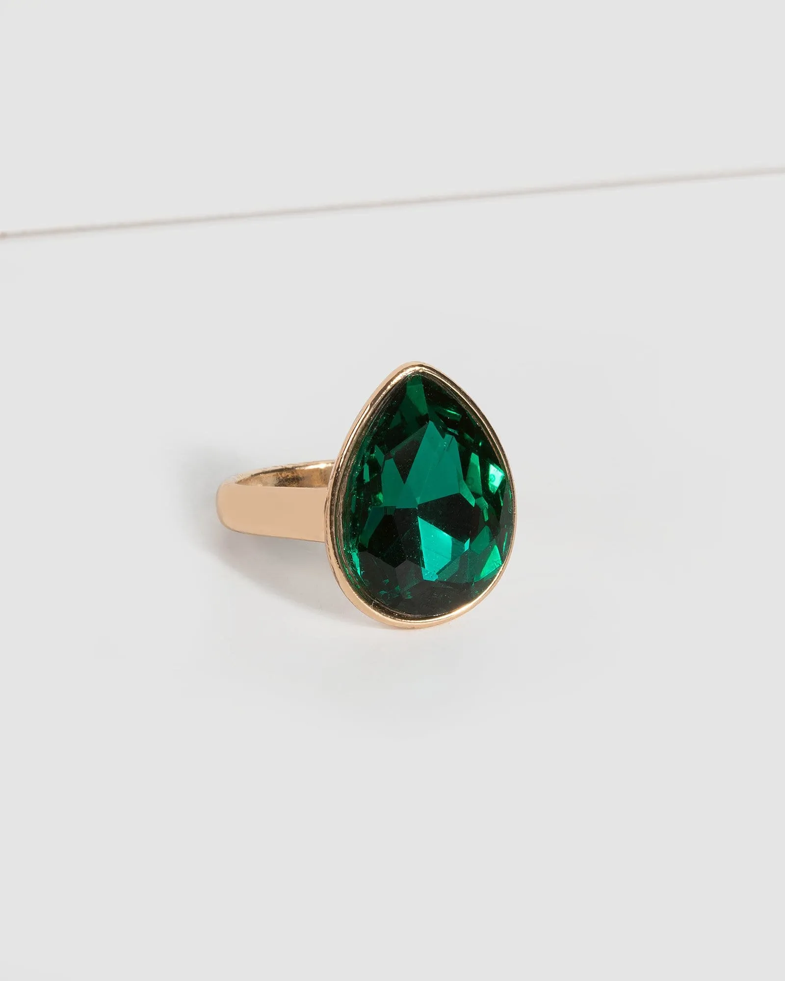 Emerald Crystal Cocktail Ring sold by Collete Hayman