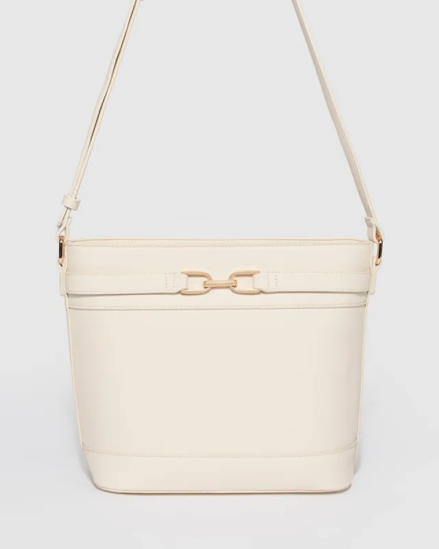 Ivory Pia Loop Bucket Bag sold by Collete Hayman