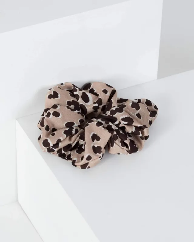 Brown Outlined Spotty Detail Scrunchie sold by Collete Hayman