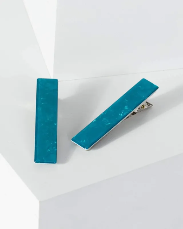 Blue Acrylic Hair Slide sold by Collete Hayman