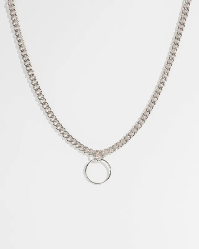 Silver Chunky Chain Loop Necklace sold by Collete Hayman