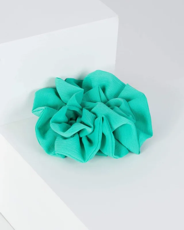 Green Multi Layer Hair Scrunchie sold by Collete Hayman