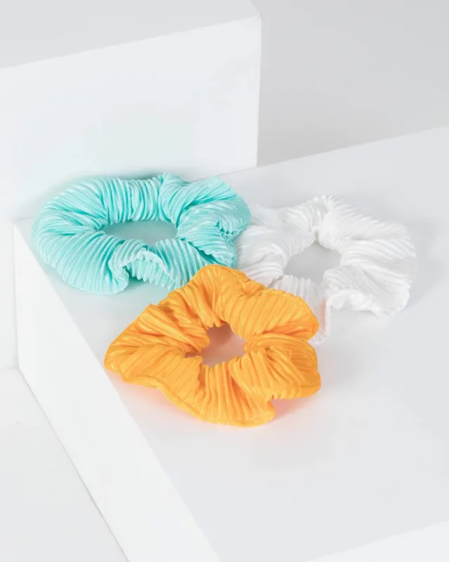 Multi Colour 3 Pack Crinkle Scrunchies sold by Collete Hayman