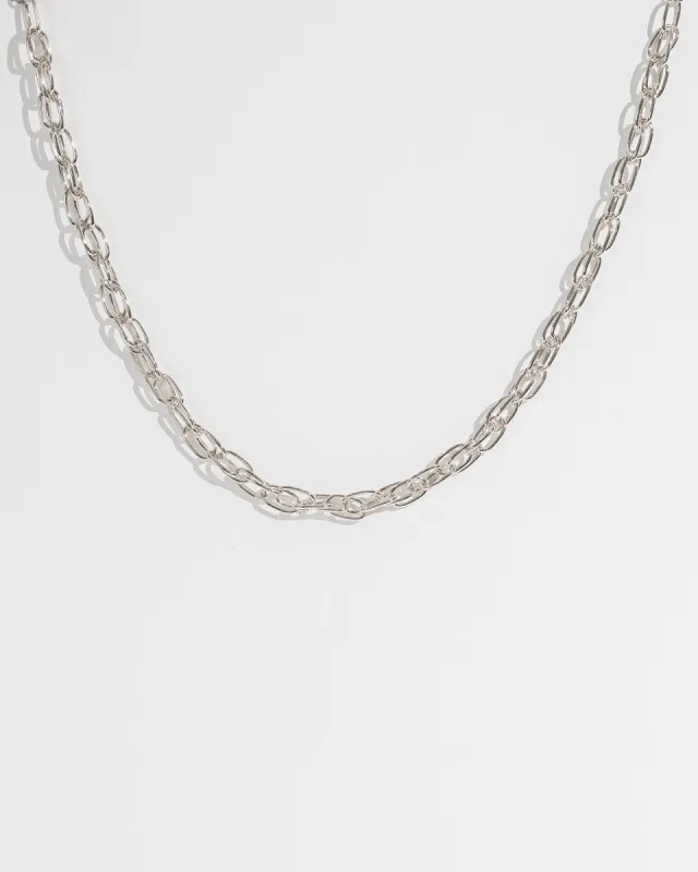 Silver 42cm Oval Link Chain Necklace sold by Collete Hayman