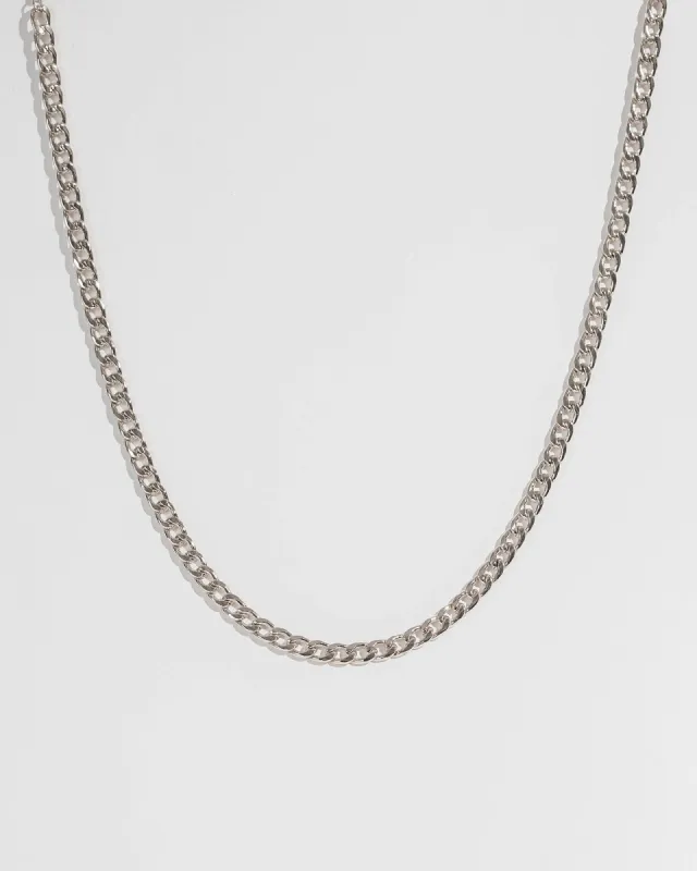 Silver 54cm Curb Chain Necklace sold by Collete Hayman