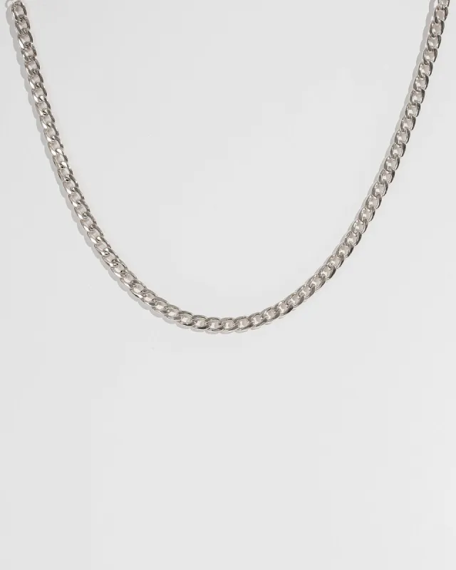 Silver 42cm Curb Chain Necklace sold by Collete Hayman