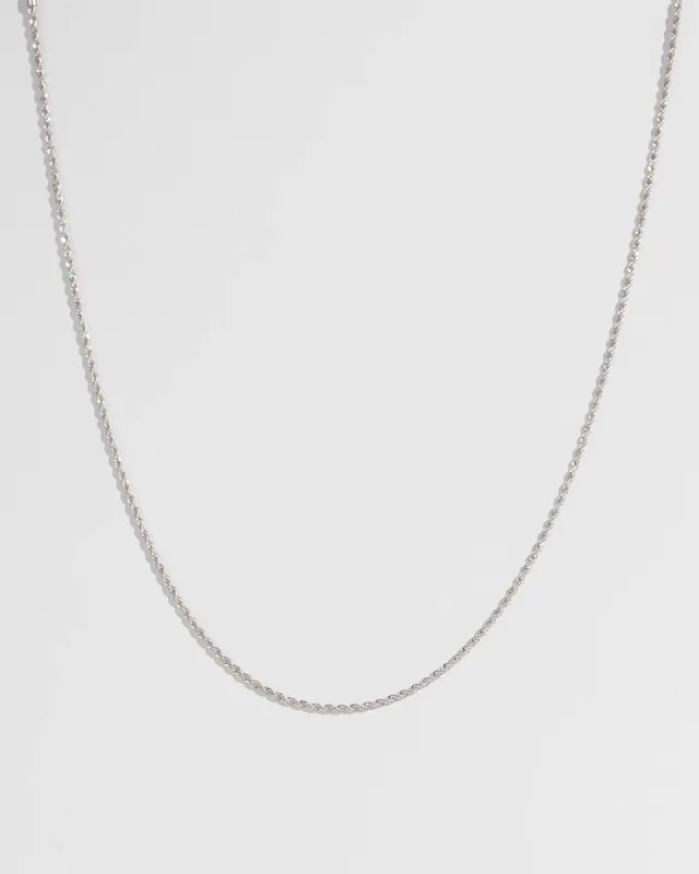 Silver 54cm Rope Chain Necklace sold by Collete Hayman